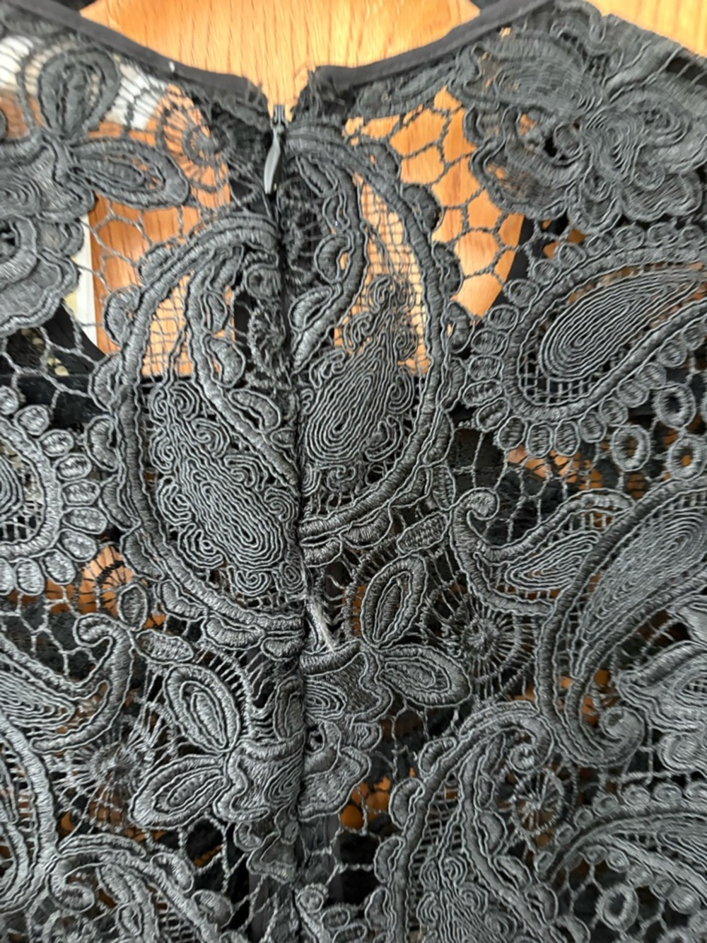 Michael Kors Black paisley Lace brocade Midi Dress 4 - Picture 8 of 12